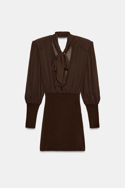 SHORT DRESS WITH MATCHING DETAIL