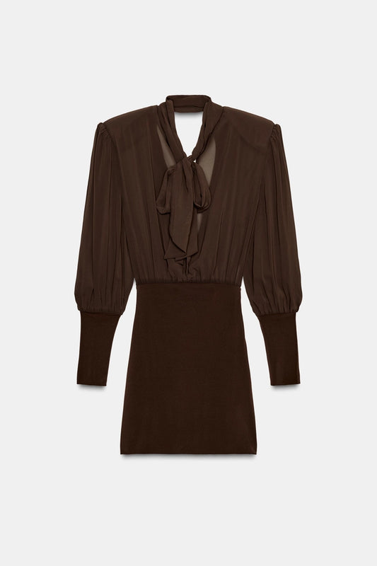 SHORT DRESS WITH MATCHING DETAIL