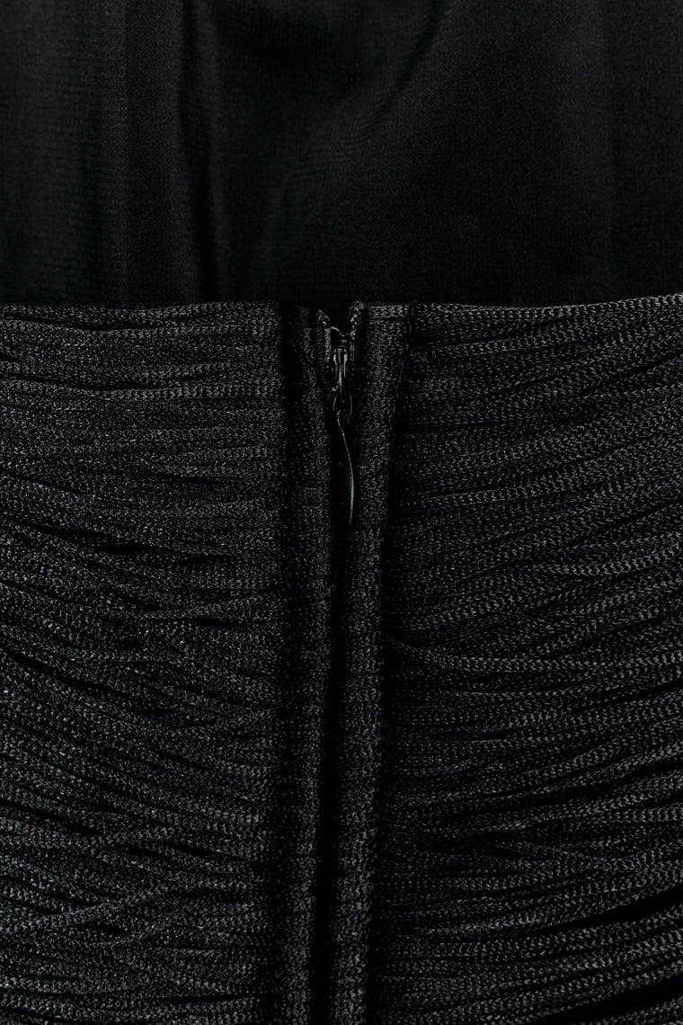 SHORT HALTERNECK DRESS WITH FRINGING