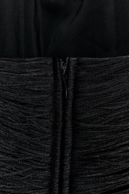 SHORT HALTERNECK DRESS WITH FRINGING
