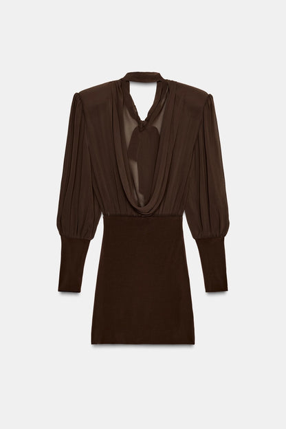 SHORT DRESS WITH MATCHING DETAIL
