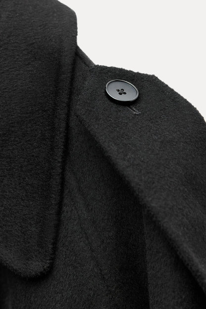 CROPPED WOOL COAT