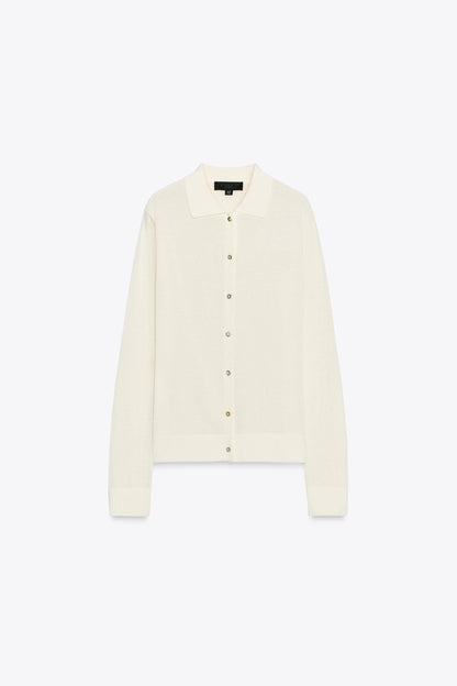 PLAIN KNIT POLO SHIRT