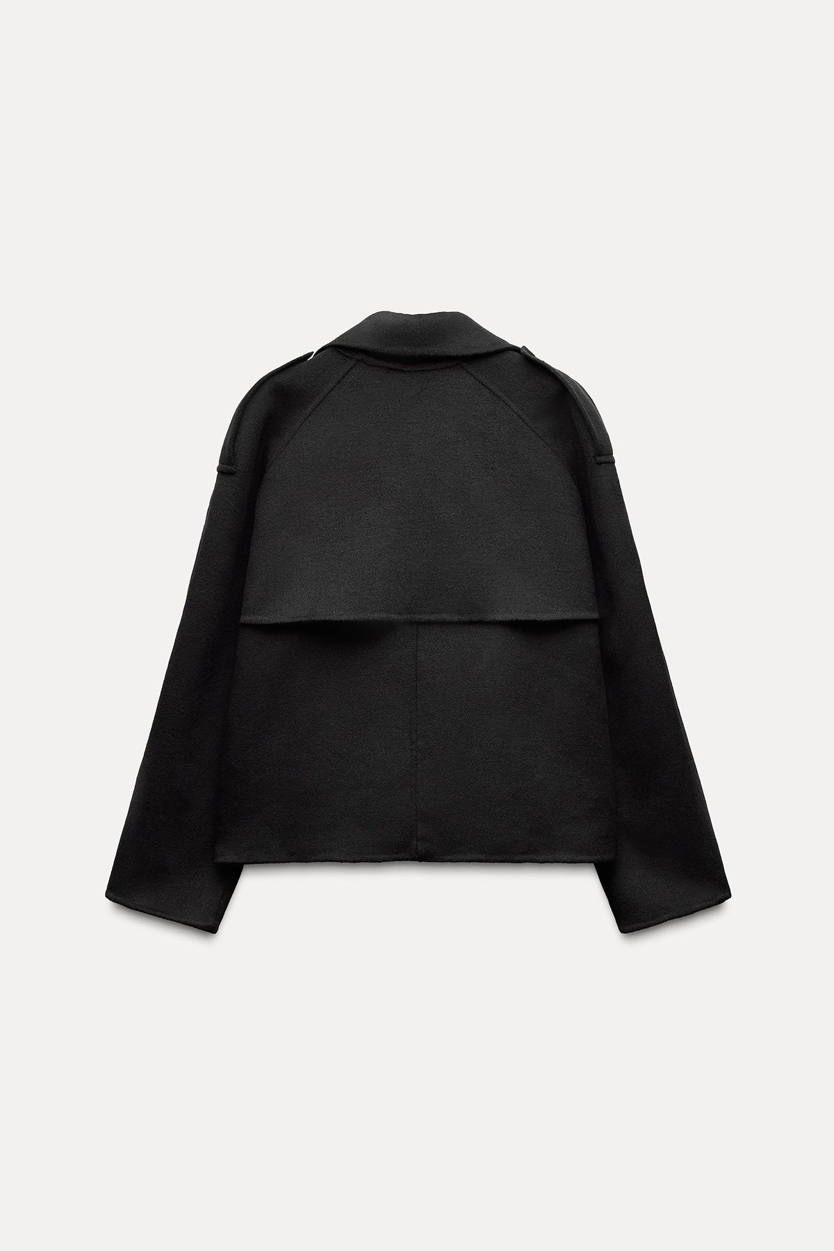 CROPPED WOOL COAT
