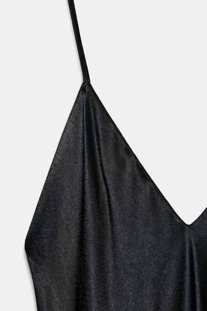 LONG SATIN DRESS
