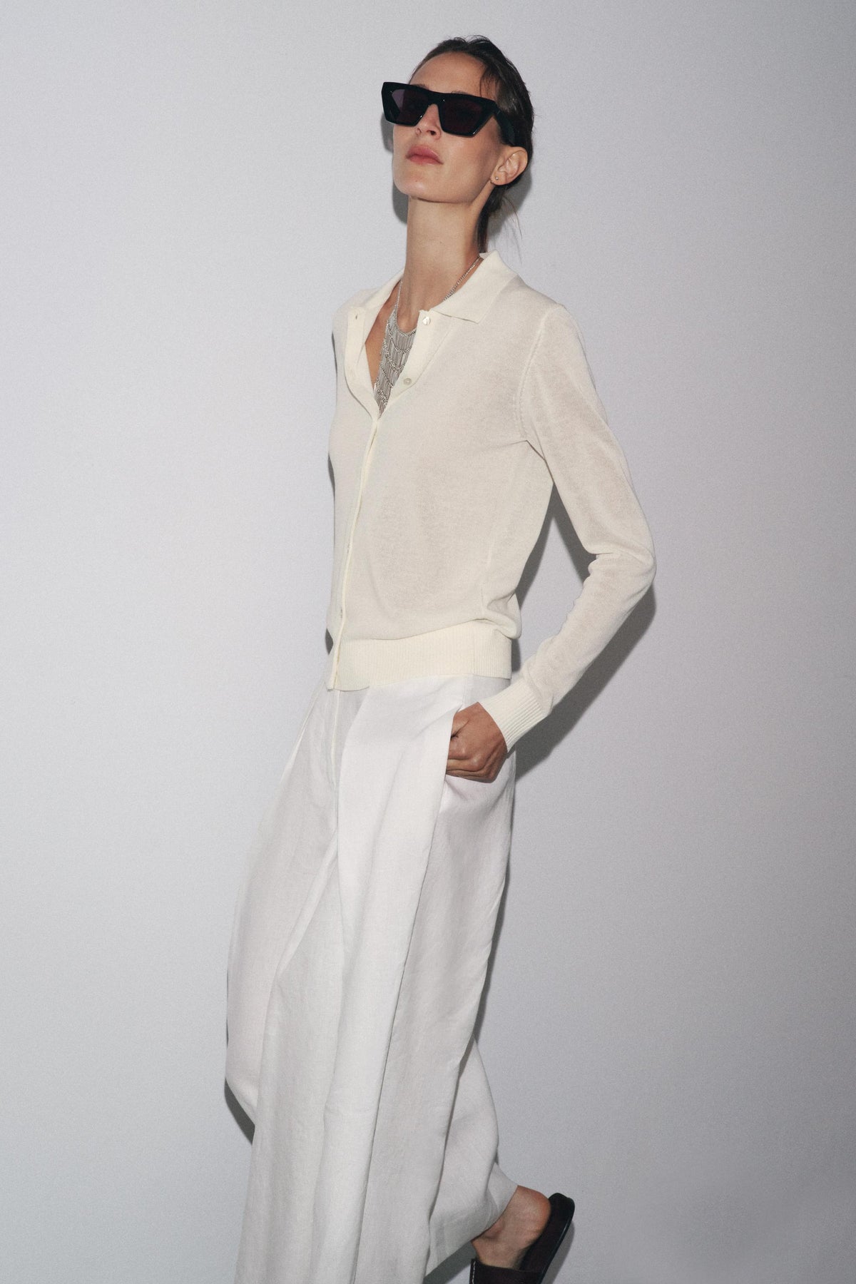 PLAIN KNIT POLO SHIRT