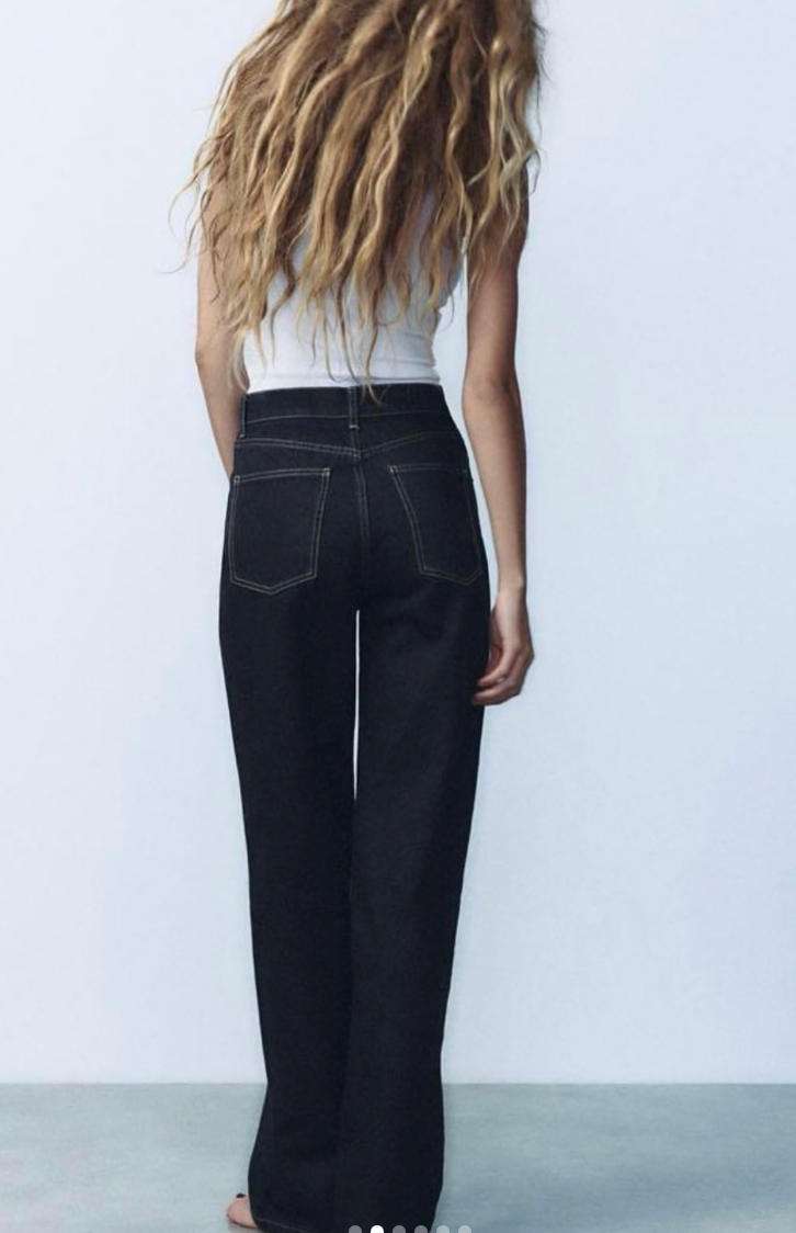 HIGH-WAIST WIDE-LEG FULL-LENGTH JEANS